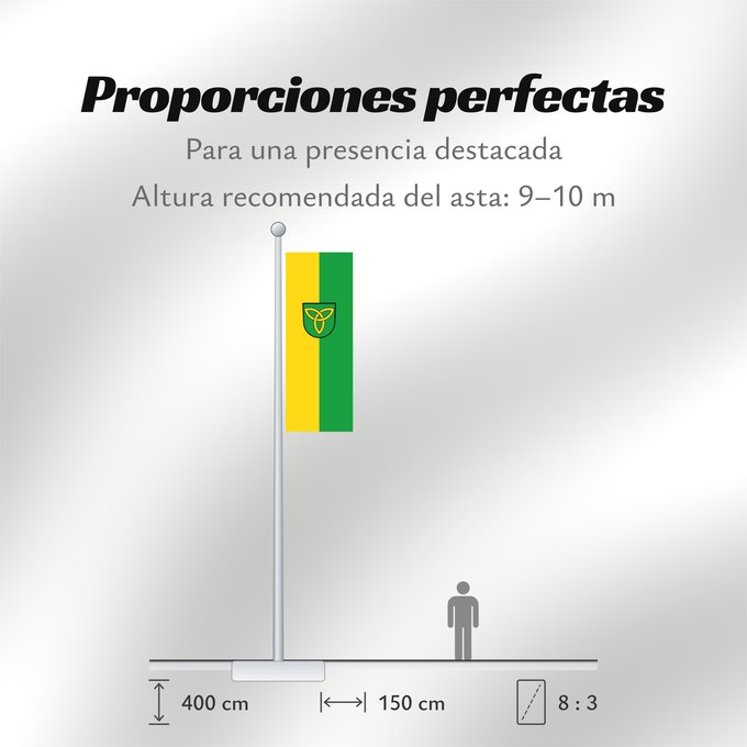 Proporciones de la bandera: Hohberg (Mittlerer Schwarzwald)
