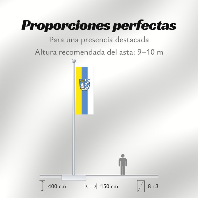 Proporciones de la bandera: Altötting (Kreis)
