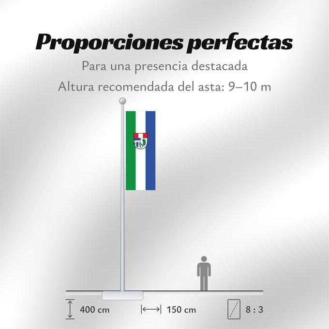 Proporciones de la bandera: Emmerting (Inn-Salzach)