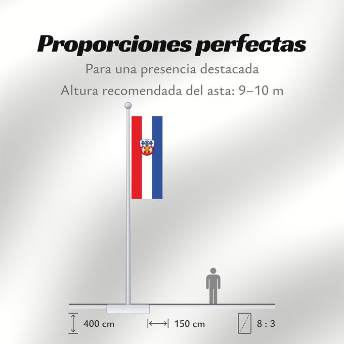 Proporciones de la bandera: Saaldorf-Surheim (Berchtesgadener Land)