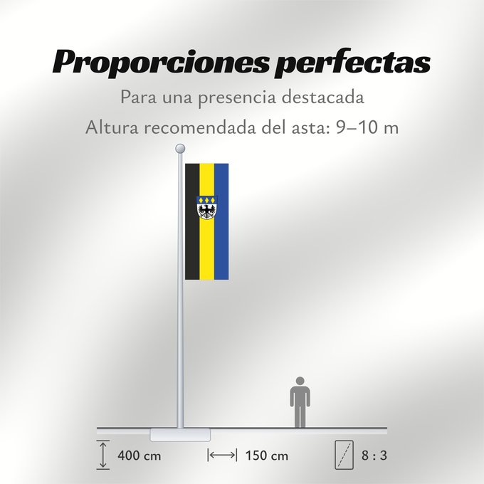 Proporciones de la bandera: Haimhausen (Münchener Umland)