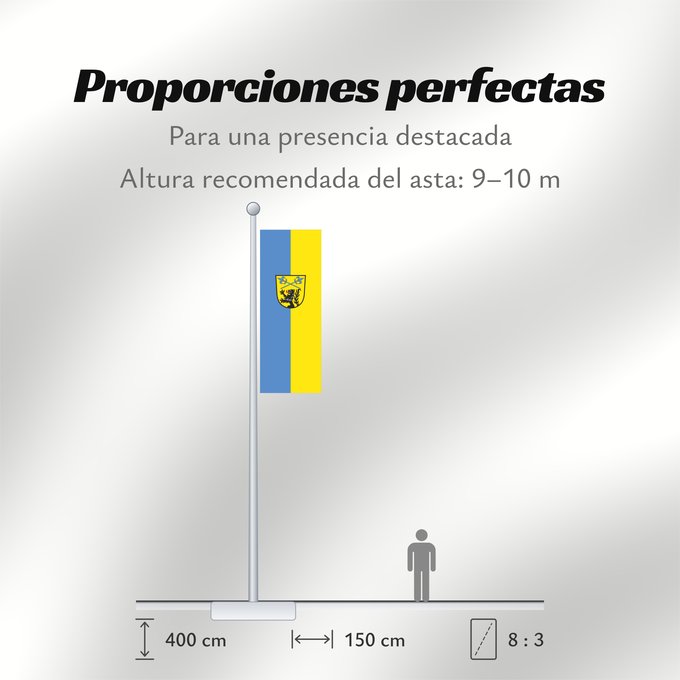 Proporciones de la bandera: Anzing (Ebersberger Grünes Land)
