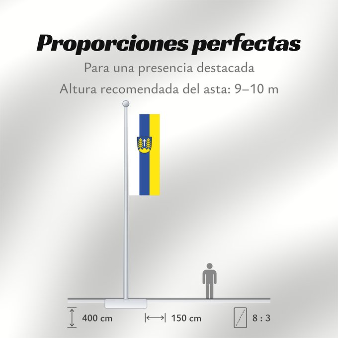 Proporciones de la bandera: Forstinning (Ebersberger Grünes Land)