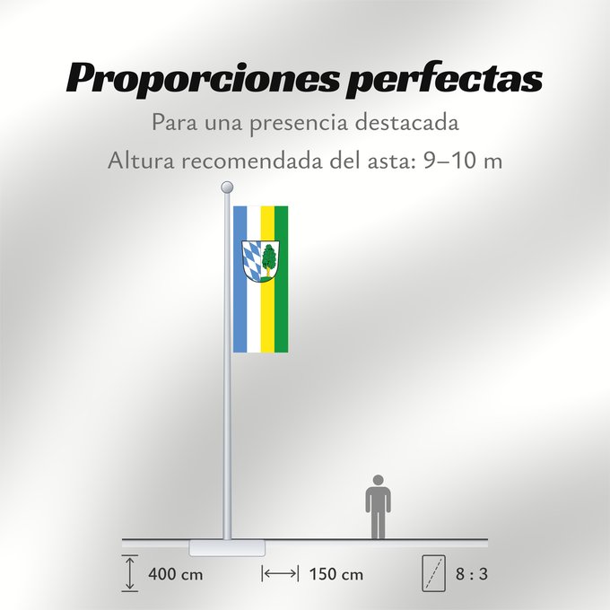 Proporciones de la bandera: Kösching, M (Naturpark Altmühltal)