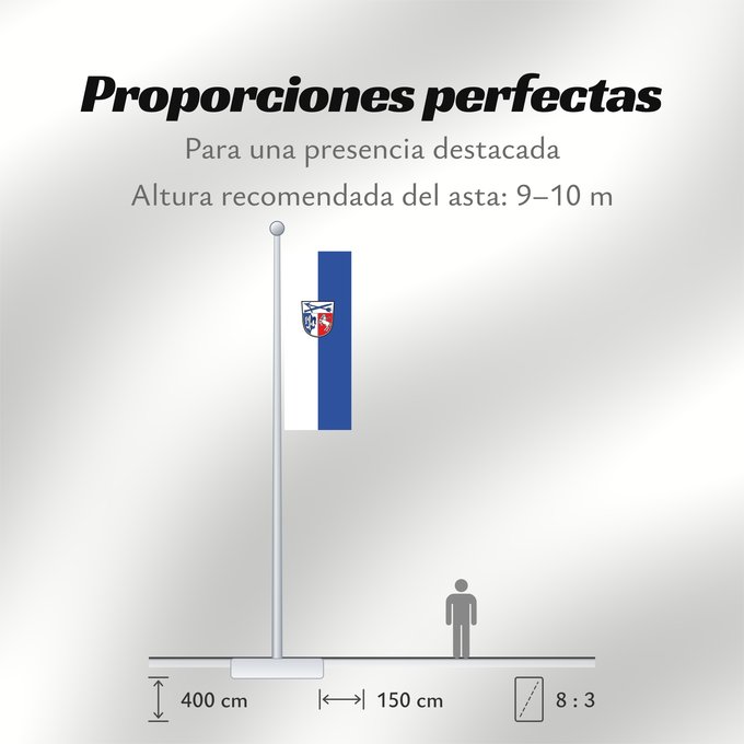 Proporciones de la bandera: Fraunberg (Münchener Umland)