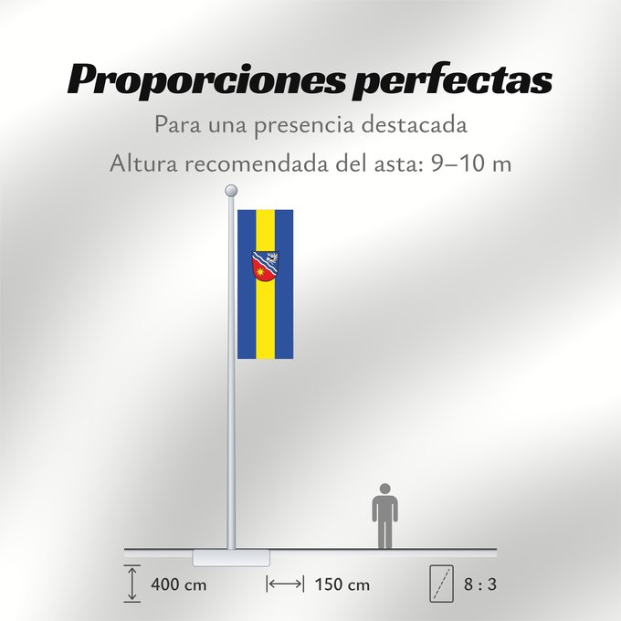 Proporciones de la bandera: Egenhofen (Münchener Umland)