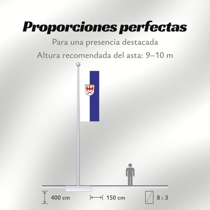Proporciones de la bandera: Hausham (Alpenregion Tegernsee-Schliersee)