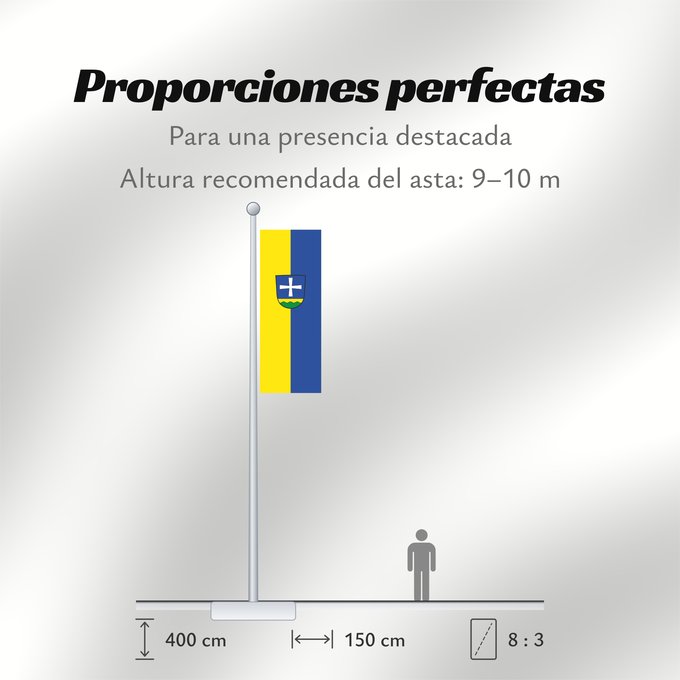 Proporciones de la bandera: Straßlach-Dingharting (Münchener Umland)