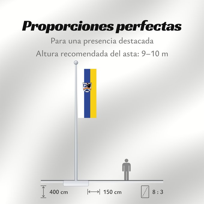 Proporciones de la bandera: Weichering (Oberbayerns Städte)
