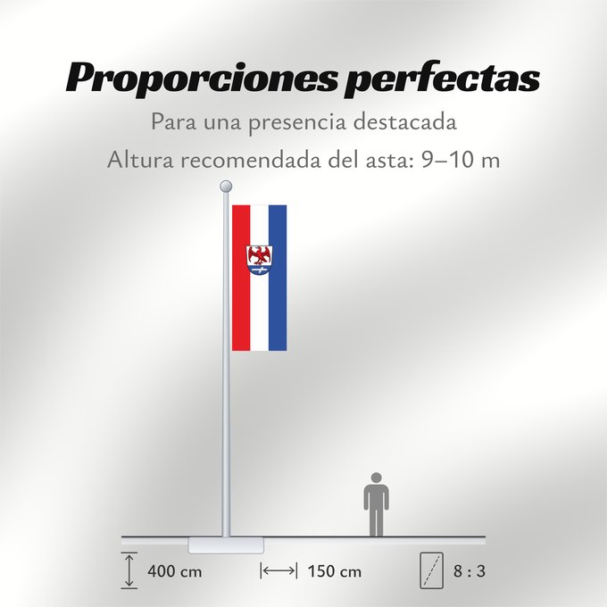 Proporciones de la bandera: Huglfing (Pfaffenwinkel)