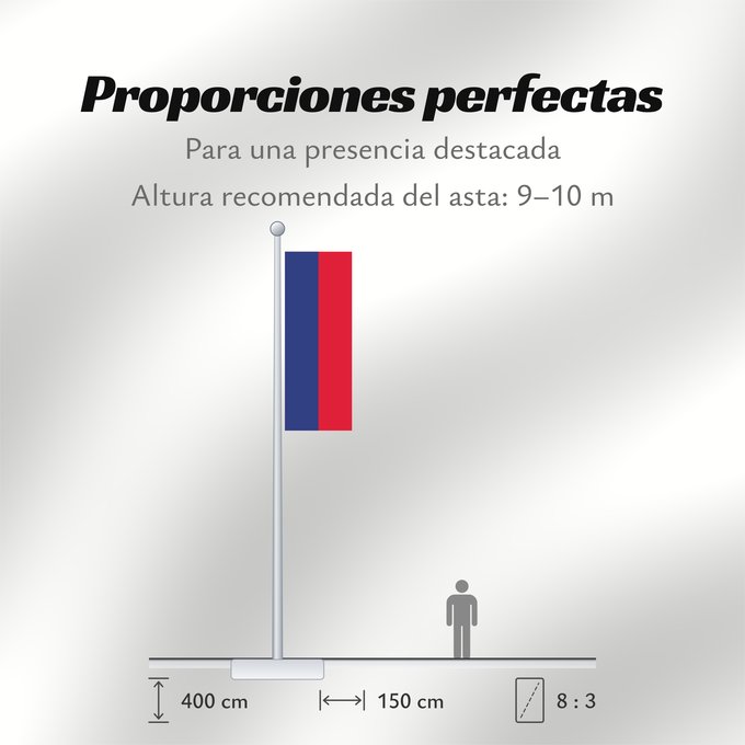Proporciones de la bandera: Haiti  civil	Civil flag of Haiti	Haïti	Haití	Haiti