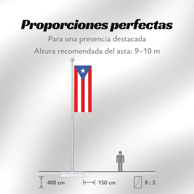 Proporciones de la bandera: Puerto Rico	Porto Rico	Puerto Ricos	Portoryka	Porto-Riko	De Porto Rico	Ka hae Pokoliko	Standardo di Porto-Riko	Portuum Divum	Porto Rica	Флаг Пуэрто-Рико	Прапор Пуерто-Рико	Stän Puertorikeänas