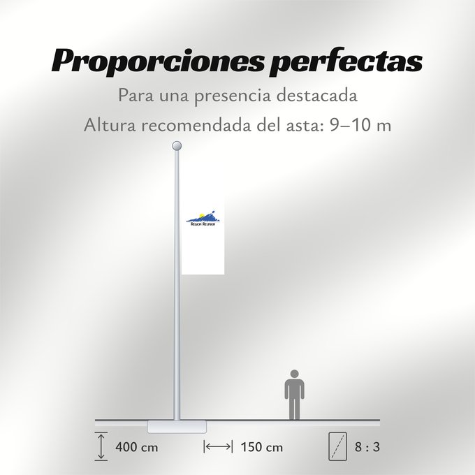 Proporciones de la bandera: Réunion