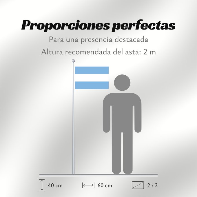 Proporciones de la bandera: Argentina	Argentin	Argentinien	Dell Argentina	Argentinië	Argentyny	Argentine	Argentiny	Argentiinan	Airgintín	Argentíny