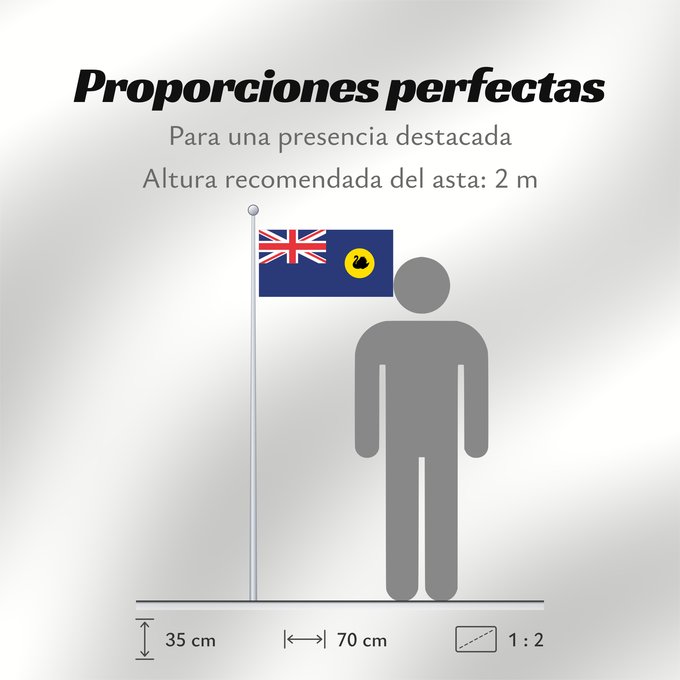 Proporciones de la bandera: Western Australia Australie-Occidentale Australia Occidental Westaustralien