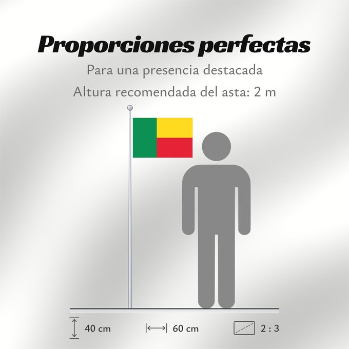 Proporciones de la bandera: Benin Bénin Benín Benins علم بنين Banniel Benin Σημαία του Μπενίν Benino Beningo bandera پرچم بنین Beninin Fon Benɛɛtò sín asya Okoloto ndi Benin Benina Raaya bu Bene Àsìá ilẹ́ Bẹ̀nẹ̀