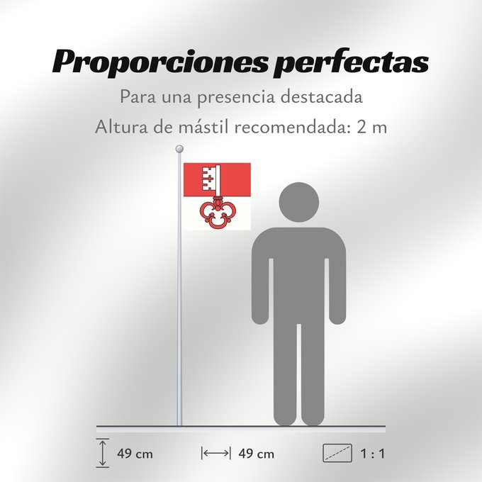 Proporciones de la bandera: Canton of Obwalden Obwalden canton d'Obwald Obwalden Obvaldo Canton of Obwalden in Switzerland