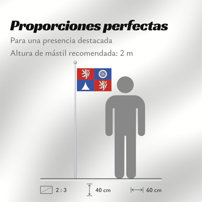 Proporciones de la bandera: Liberec Region	Région de Liberec	Región de Liberec	Region Liberec	Regione di Liberec