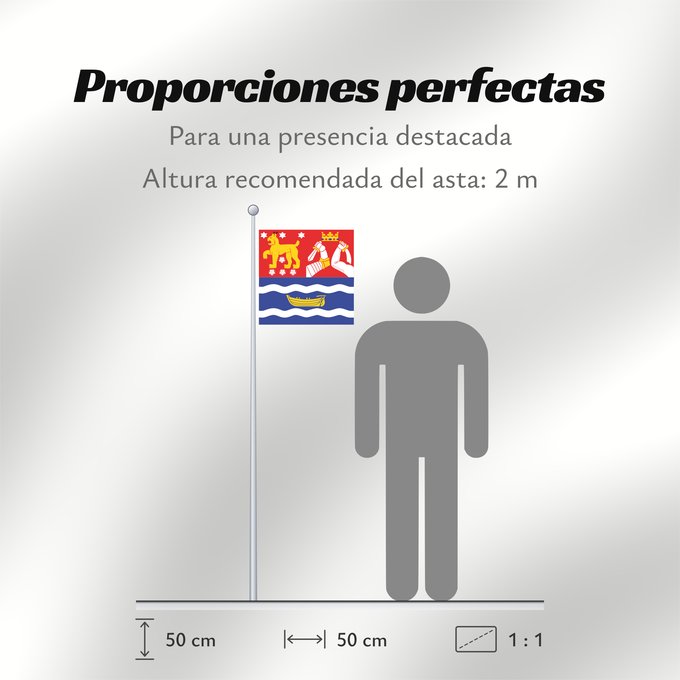 Proporciones de la bandera: Etelä-Suomen lääni