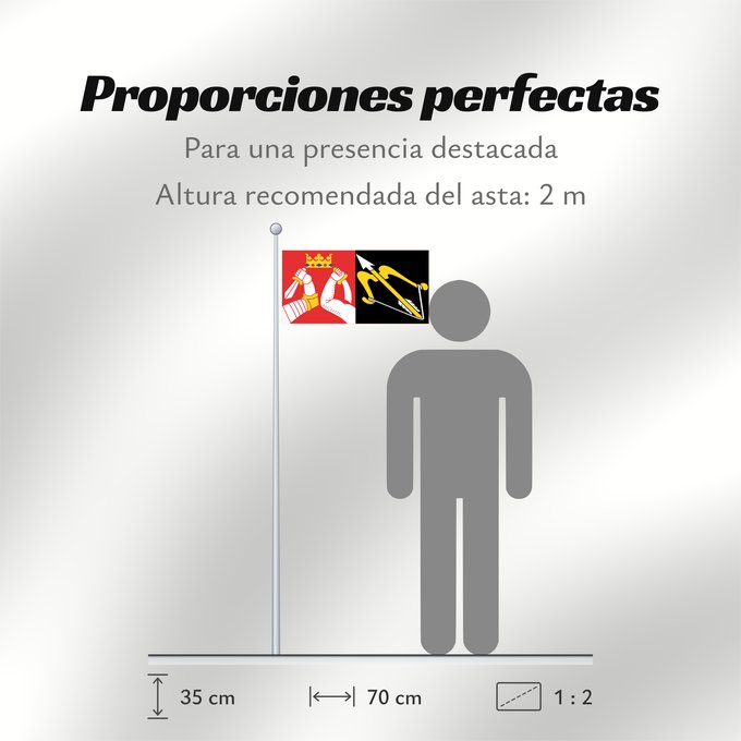 Proporciones de la bandera: Itä-Suomen lääni