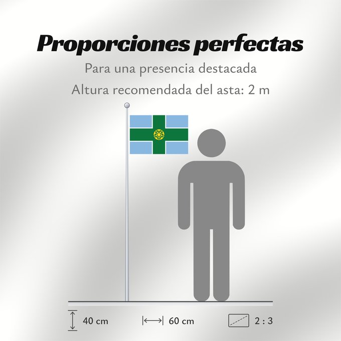 Proporciones de la bandera: Derbyshire