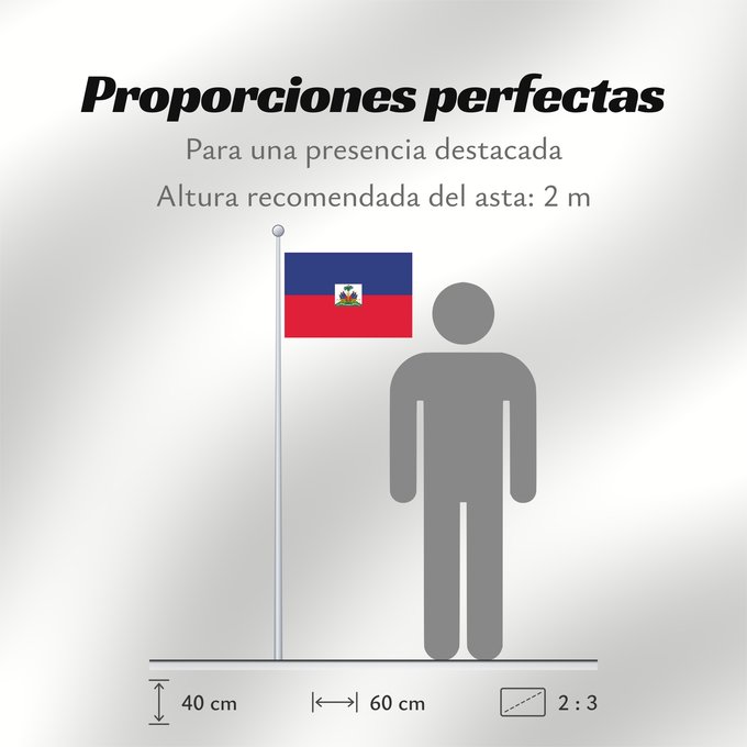 Proporciones de la bandera: Haiti  civil	Haiti	Haïti	Haití