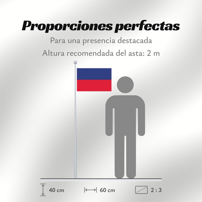 Proporciones de la bandera: Haiti civil Civil flag of Haiti Haïti Haití Haiti