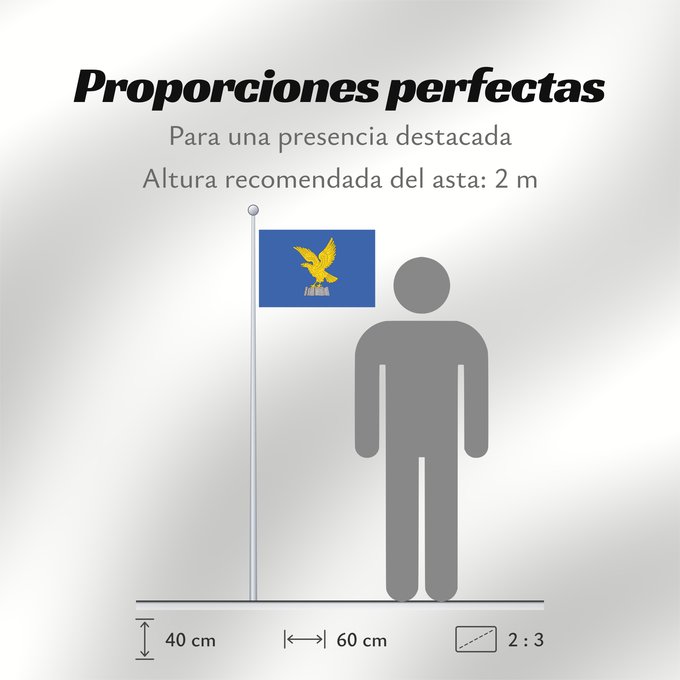 Proporciones de la bandera: Friuli-Venezia Giulia