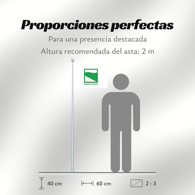 Proporciones de la bandera: Emilia-Romagna