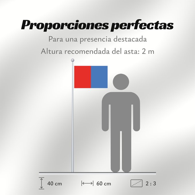 Proporciones de la bandera: Catania Catane