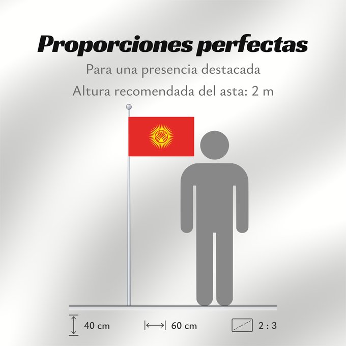 Proporciones de la bandera: Kyrgyzstan	Kirghizistan	Kirguistán	Kirgisistan	Kirgizië	علم جمهورية قرغيزستان	Qırğız Respublikasının	Дзяржаўны сцяг Кыргыстану	Kyrgyzstánu	Kirgizio	Ղրղզստանի դրոշը	ყირგიზეთის დროშა	Қырғыз Республикасының мемлекеттік байрағы	Кыргыз Республикасынын мамлекет