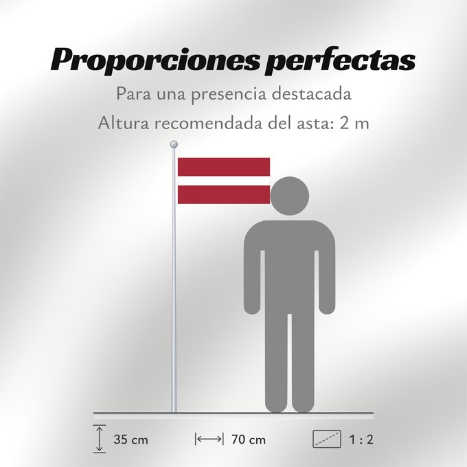Proporciones de la bandera: Latvia	Lettonie	Letonia	Lettland	Lettone	Letland	Letónia	Łotwy	Сцяг Латвіі	Сьцяг Латвіі	Национално знаме на Латвия	Lotyšská vlajka	Letlands	Σημαία της Λεττονίας	Latvio	Läti lipp	Latvian	Laitvia	Latvije	Lettország	ლატვიის დროშა	Latvijos	Latvejas karūgs	Lat