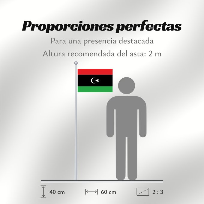 Proporciones de la bandera: Libya	The national flag of Libya	La Libye	Libia	Libyen	Libië	Líbia	علم ليبيا	Banniel Libia	Libije	Liibüa lipp	דגל לוב	リビアの国旗。	리비아의 국기	Libyas flagg	Libiei	Флаг Ливии	ⵍⵉⴱⵢⴰ ⴰⵛⵏⵢⴰⵍ ⵏ ⵍⵉⴱⵢⴰ