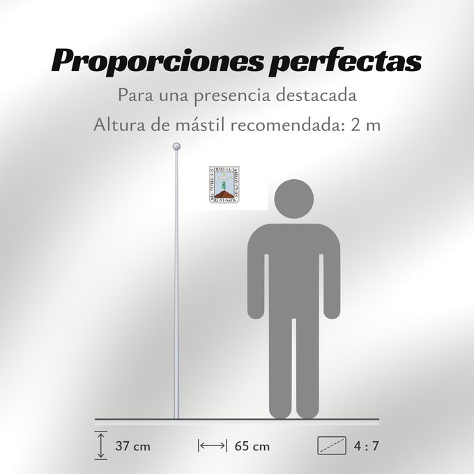 Proporciones de la bandera: Morelos