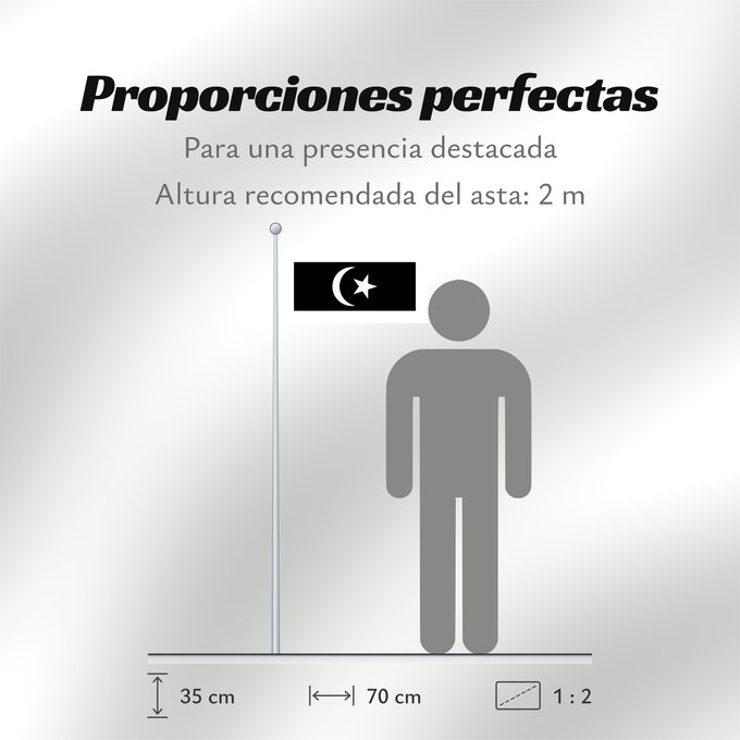 Proporciones de la bandera: Terengganu	Malaysian state Terengganu
