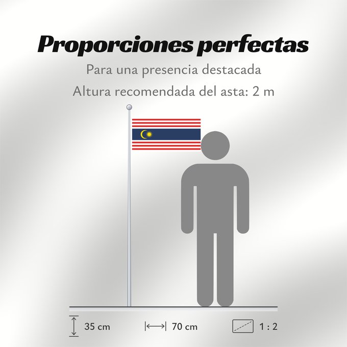 Proporciones de la bandera: Kuala Lumpur, Malaysia	Kuala Lumpur	Kuala Lumpur, Federal Territory, in Malaysia