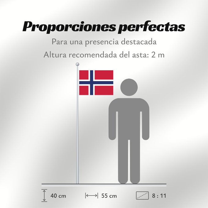 Proporciones de la bandera: Svalbard
