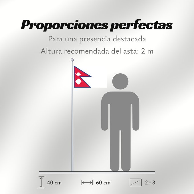 Proporciones de la bandera: Nepal	Népal	علم نيبال	নেপালের জাতীয় পতাকা	নেপালর ফিরালহান	Banniel Nepal	Nepala	Nepálská vlajka	Σημαία του Νεπάλ	Nepalo	Nepali lipp	Nepalgo bandera	Nepalin	नेपाल का ध्वज	Nepál	ネパールの国旗	Nepālas	Знаме на Непал	Nepals flagg	नेपालको झण्डा	Det nepalske flagget	