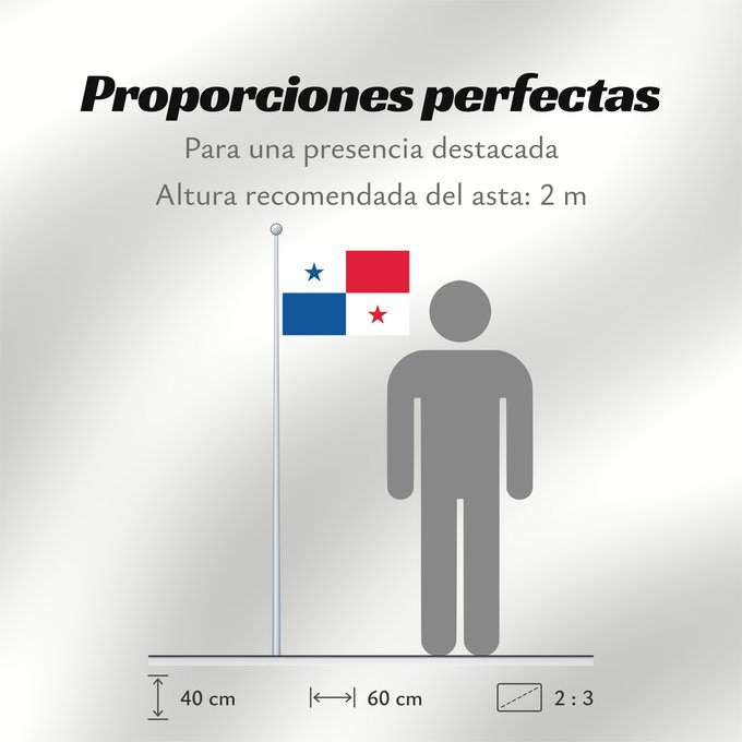 Proporciones de la bandera: Panama	Panamá	Panamy	علم پَنما	Paname	Da Panamas	Panamo	Флаг Панамы