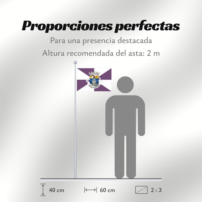 Proporciones de la bandera: Setúbal