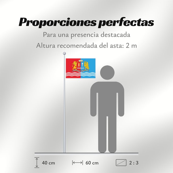 Proporciones de la bandera: Ivanovo Oblast Oblast d'Ivanovo Óblast de Ivánovo Oblast Iwanowo