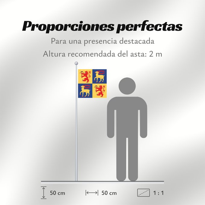 Proporciones de la bandera: Kalmar län