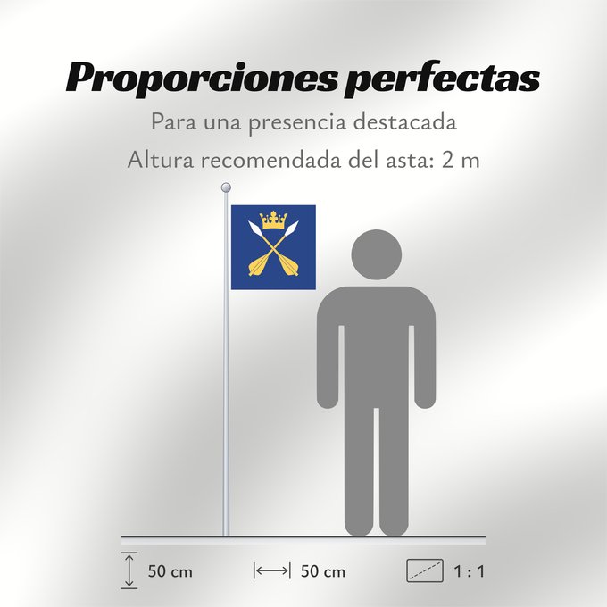Proporciones de la bandera: Dalarnas län