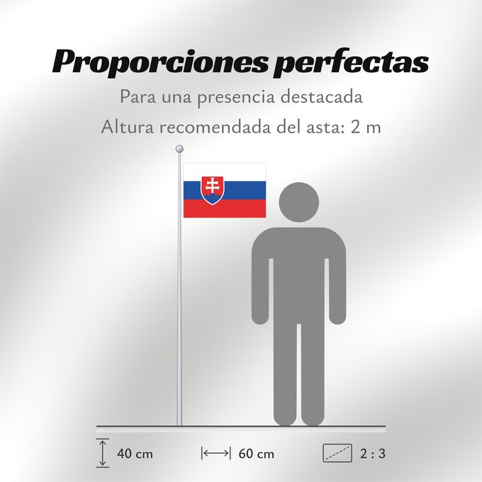 Proporciones de la bandera: Slovakia	Slovakia. Image from here, colors	Slovaquie	Eslovaquia	Slowakei	Slovacchia	Slowakije	Eslováquia	Słowacji	Сцяг Славакіі	Национално знаме на Словакия	Slovačke	Slovenská vlajka	Slovakiets	Σημαία της Σλοβακίας	Slovaki lipp	Slovakian	Slóvaice	Szlováki