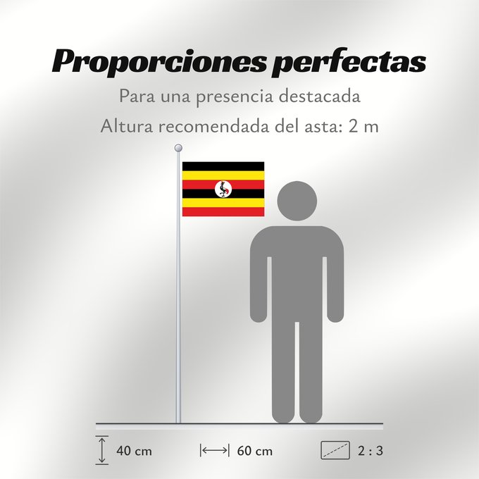 Proporciones de la bandera: Uganda	L Uganda Uganda	Dell Uganda	Ugandy	Ugando	דגל אוגנדה	Ugandos	Ugandei	Ugande	Uganda Uganda