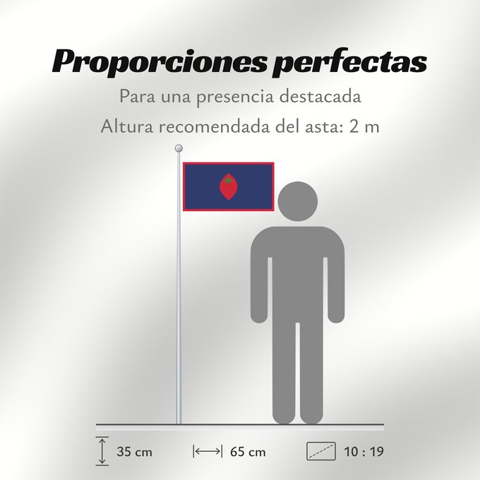 Proporciones de la bandera: Guam