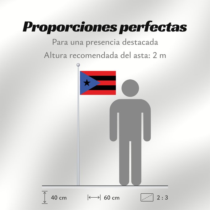 Proporciones de la bandera: Puerto Rico