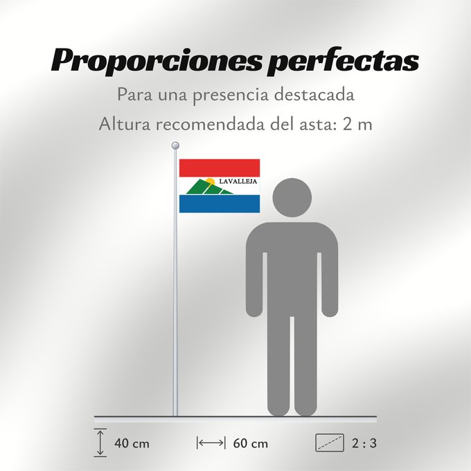Proporciones de la bandera: Lavalleja Department	département de Lavalleja	Departamento de Lavalleja	Lavalleja