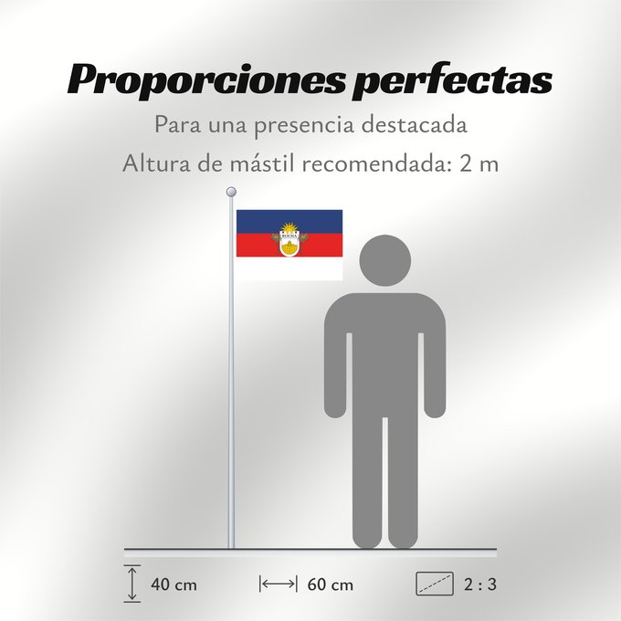 Proporciones de la bandera: Rocha Department	Rocha 	Departamento de Rocha, Uruguay	Rocha