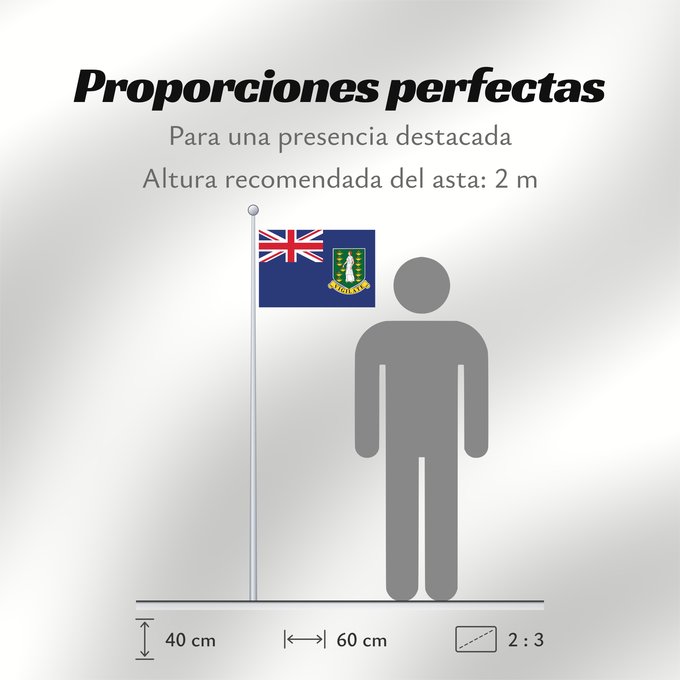 Proporciones de la bandera: British Virgin Islands	Virgin Islands, British	Vierges britanniques !Îles Vierges britanniques	Islas Vírgenes Británicas	Britische Jungferninseln	Isole Vergini Britanniche